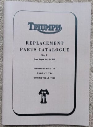 Triumph 650 Parts Book No2